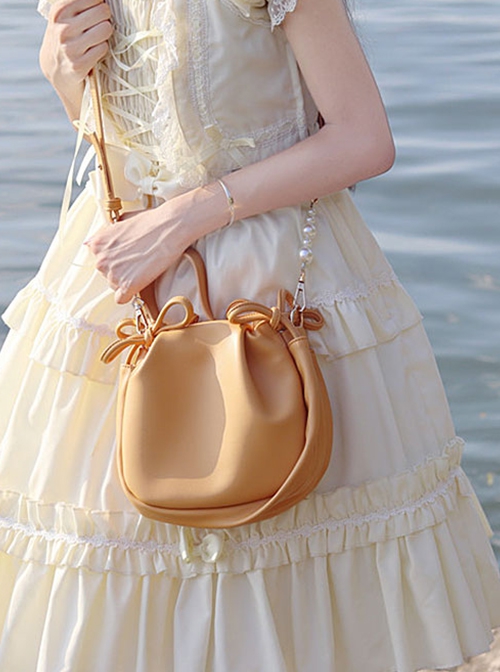 Small Ruannuo Series Simple Cloud Bag Casual Versatile Classic Lolita Portable Shoulder Messenger Bag