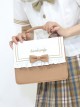 Two-Color Embroidered Bowknot Decoration Versatile Girly Classic Lolita Portable Shoulder Messenger Bag