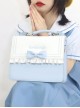 Two-Color Embroidered Bowknot Decoration Versatile Girly Classic Lolita Portable Shoulder Messenger Bag