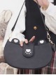 Cute Bear Claw Love Embroidery Simple Dumpling Bag Girl JK Daily Commuting Classic Lolita Shoulder Messenger Bag