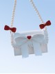 Miss Jenny Series Love Bow-Knot Decoration Versatile Casual Bead Chain Classic Lolita Shoulder Messenger Bag