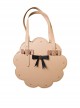 Biscuit Shape Design Black Bow-Knot Candy Decoration Cute Sweet Lolita Portable Shoulder Bag