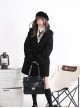 Solid Color Mid-Length College Style Wool Clip Cotton All-Match Winter Warm School Lolita Hooded Long-Sleeved Coat