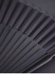 Simple Pure Black Cool Openable Fan Classic Lolita Fan