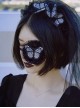 Black Lace Embroidered Butterfly Vampire Corpse Bride Gothic Lolita Eye Patch