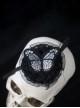 Black Lace Embroidered Butterfly Vampire Corpse Bride Gothic Lolita Eye Patch