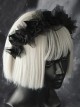 Black Handmade Organza Bow-Knot Decoration Simple Gothic Lolita Headband