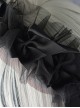 Black Handmade Organza Bow-Knot Decoration Simple Gothic Lolita Headband