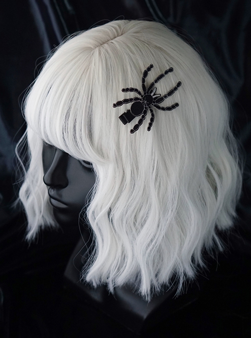 Halloween Hand Embroidered Spider Horror Gothic Lolita Hair Clip