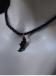 Black Single Wing Bat Wing Handmade Bead String Unisex Gothic Lolita Necklace