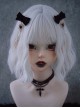 Black Velvet Bow-Knot Pearl Embellished Gothic Lolita Hair Clip