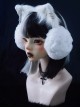 Autumn Winter Warm Metal Chain Decoration Plush Cat Ears Classic Lolita Ear Muff