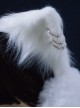 Autumn Winter Warm Metal Chain Decoration Plush Cat Ears Classic Lolita Ear Muff