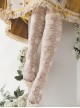 Anthony Cake Series Solid Color Half Hollow Summer Long Tube Thin Socks Sweet Lolita Socks