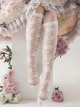 Anthony Cake Series Solid Color Half Hollow Summer Long Tube Thin Socks Sweet Lolita Socks