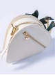 Little Strawberry Series PU Leather Natural Shell Bead Strawberry Sweet Lolita Daily Portable Messenger Bag