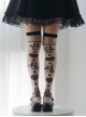 Rabbit Angel Series Rabbit Heart-Shaped Print Summer Lace Knee Socks Classic Lolita Socks