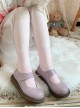 Cream Planet Series Velvet Solid Color Gradient Planet Print Over The Knee Socks Sweet Lolita Socks