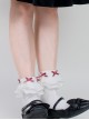 Aegean Series Bowknot Decoration Large Lace Spring Cotton Socks Classic Lolita Socks