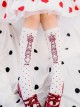 Annie's Breakfast Series Polka-Dot Print Combed Cotton Uniform Tube Socks Classic Lolita Socks