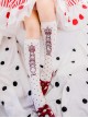 Annie's Breakfast Series Polka-Dot Print Combed Cotton Uniform Tube Socks Classic Lolita Socks