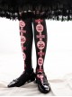 Cherry Pie Series Bow-Knot Cherry Print Velvet Over The Knee Socks Sweet Lolita Socks