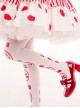 Cherry Pie Series Bow-Knot Cherry Print Velvet Over The Knee Socks Sweet Lolita Socks