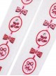 Cherry Pie Series Bow-Knot Cherry Print Velvet Over The Knee Socks Sweet Lolita Socks