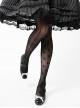 Solid Color Bear Polka Dot Striped Asymmetric Jacquard Spring Summer Anti-Snag Classic Lolita Pantyhose