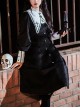 Twilight Prayer Series Nun Style False Collar Detachable Early Spring Retro Lantern Sleeve Gothic Lolita Long Sleeve Dress