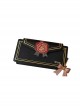 Rose Letter Series Elegant Metal Chain Detachable Embroidered Rose Badge Versatile Envelope Small Square Bag Classic Lolita Shoulder Bag