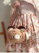 Tiger Cub And Teeth Series Plush Little Tiger Embroidery Cute Teeth Sweet Lolita Handheld Shoulder Messenger Bag