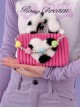 Sweet Plush Cow Pattern Love Handheld Autumn Winter Cool Girl Detachable Love Decoration Chain Sweet Lolita Handheld Shoulder Bag