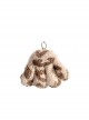 Cute Plush Brown Leopard Paw Design Coin Purse Steel Ball Chain Classic Lolita Shoulder Messenger Bag