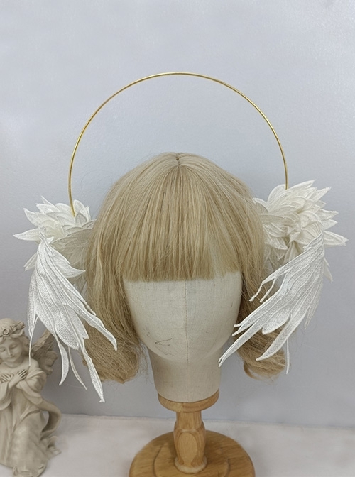 Vintage Angel Demon Halo Wings Shapeable Classic Lolita Headgear