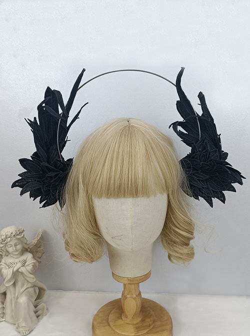 Vintage Angel Demon Halo Wings Shapeable Classic Lolita Headgear