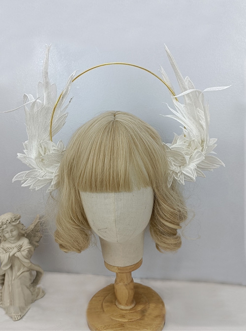 Vintage Angel Demon Halo Wings Shapeable Classic Lolita Headgear