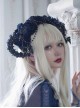 Spider Lair Series Rose Spider Web Halloween Cross Bead Chain Decoration Gothic Lolita Ornate Devil Horn Headband