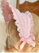 Pink Retro Elegant Bow-Knot Decorated Lace Gorgeous Sweet Lolita Headband