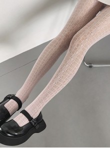 Classic Lolita Spring Summer Multicolor Lace Sexy Thin Fishnet Bottoming Pantyhose