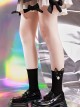 Black Three-Dimensional Plush Ball Rabbit Ears Cute All-Match Cotton Classic Lolita Socks