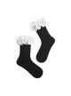 Three-Dimensional White Small Flower Pearl Design Sweet Personality Trendy Cool Spring Classic Lolita Socks