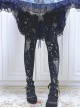 Sea Moon Jellyfish Series Velvet Spring Autumn Jellyfish Shell Print Classic Lolita Pantyhose