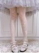 Sea Moon Jellyfish Series Summer Ultra-Thin White Jellyfish Print Classic Lolita Pantyhose