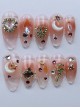 Stereo Rhinestone Star Moon Blush Sailor Moon Detachable Finished Manicure Nail Pieces