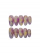 Light Purple Watercolor Gold Foil Mixed Color Sequins Detachable Finished Manicure Nail Pieces