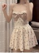 Floral Pure Color Slim Diamond Sling Sexy Sleeveless One-Piece Swimsuit