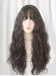 Pink Brown Gradient Air Bangs Wool Curly Long Curly Hair Natural Classic Lolita Wig