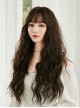 Pink Brown Gradient Air Bangs Wool Curly Long Curly Hair Natural Classic Lolita Wig