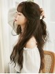 Pink Brown Gradient Air Bangs Wool Curly Long Curly Hair Natural Classic Lolita Wig